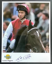 Lester Piggott Signed Photo Westminster Autographed Editions Horse Racing