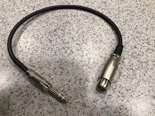 XLR Female to    TRS Male 1 Foot Patch Cable / Adapter Cable