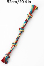 Dog Rope Tug Toy   Durable Cotton Tug of War Rope for Dogs   Chew-Resistant,