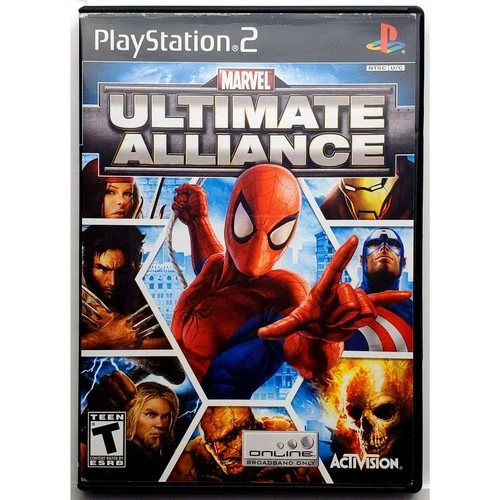 Marvel Ultimate Alliance - Sony Playstation 2 PS2 Tested 1Y Guarantee