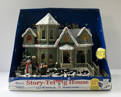 Vintage Moving Village Story Telling Voice  Night Before Christmas Holiday Decor