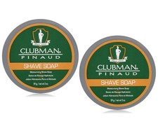 Clubman Pinaud Moisturizing Shave Soap - Zero Razor Burn - 2oz each - 2pc Combo