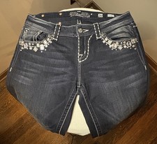 Miss Me Women's Dark Blue Bootcut Jeans Size 26 Boot Cut EUC MINT