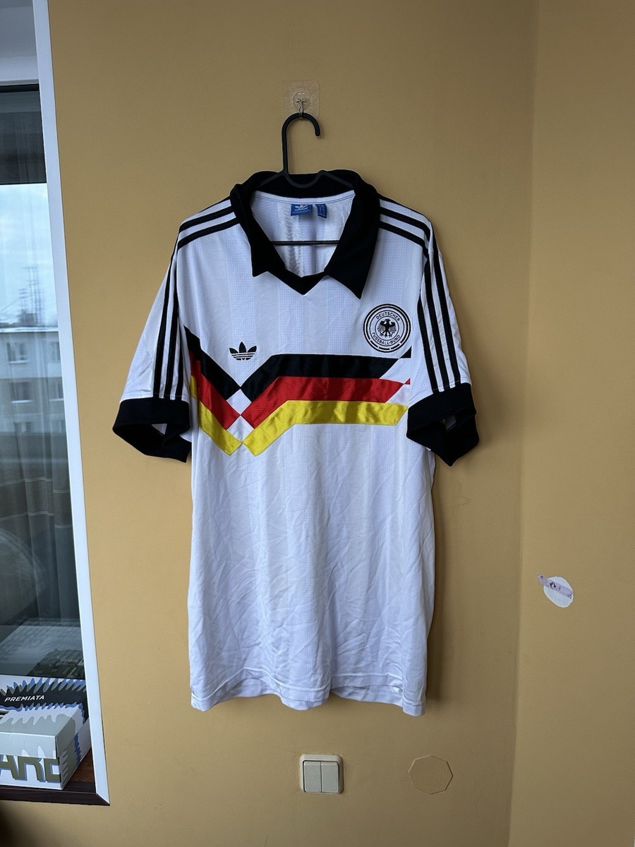 Men's Vintage Retro Original Adidas Germany 1990-91 Football