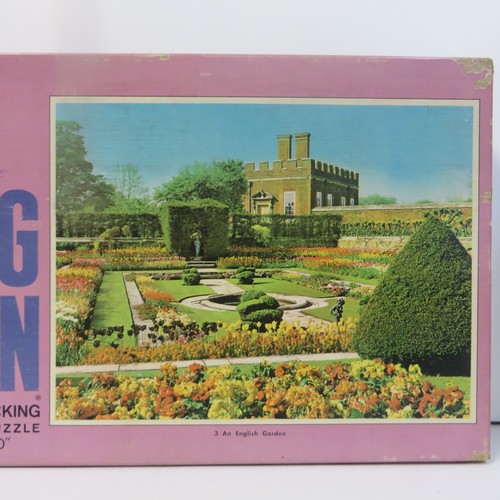 Milton Bradley MB Big Ben AN ENGLISH GARDEN 1000 Piece Puzzle Vintage 1968 - Picture 2 of 5