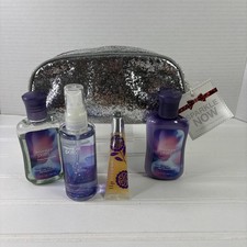 Bath  Body Works Moonlight Path Gift Set 4 Items with Glitter Bag