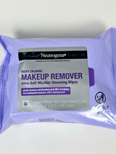 Neutrogena Night Calming Makeup Remover Cleansing Towelettes Wipes 25ct  New