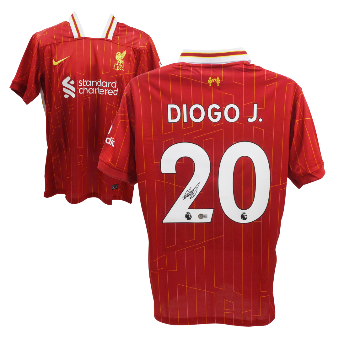 Diogo Jota Signed Liverpool FC Home Soccer Jersey #20 with