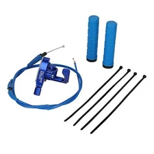  7/8'' 22mm Thumb Throttle Cable Transparent Throttle Accelerator Handle blue