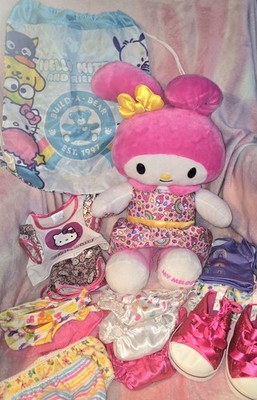 Sanrio My Melody Bunny Rabbit Build A Bear HUGE Lot... Easter Basket Gold!!!