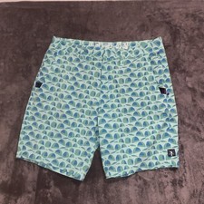 William Murray Green Hybrid Golf Shorts Mens 32x 9 Swim Drink Hunt Drawstring