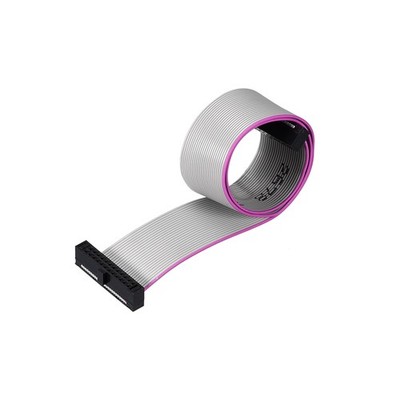 IDC Wire Flat Ribbon Cable FC/FC Female Connector 24Pins 1.27mm Pitch 20cm Long
