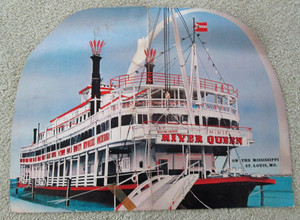 River Queen Steamboat dinner menu, vg