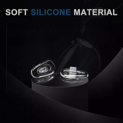Push-In Eyeglass Nose Pads, 6 Pairs 14Mm Soft Silicone Push in Nose Pads for ...