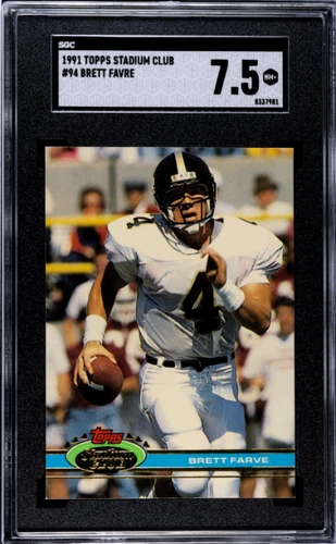 1991 Topps Stadium Club #94 Brett Favre Rc SGC 7.5