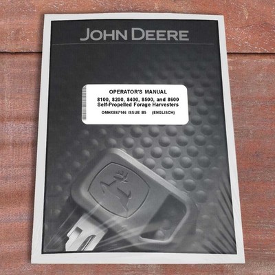 John Deere 8400, 8100, 8200, 8500, 8600 Harvesters Owners Operators Manual
