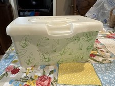 Huggies Baby Wipes Empty Pop Up Container Tub Refillable Green Leaves 2022 USA