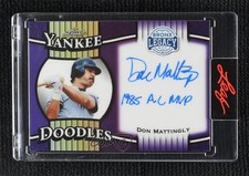 2025 Leaf A Bronx Legacy Purple Prismatic 2/8 Don Mattingly #YD-DM1 Auto 17uv
