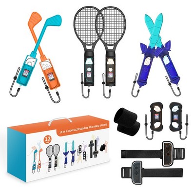 Für Switch2 Controller 12-in-1 Spiel Zubehör Golfschläger Tennis Grip Gaming Kit