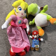 New Officially Licensed Nintendo Plushies Super Mario Bros. Lot Of 3