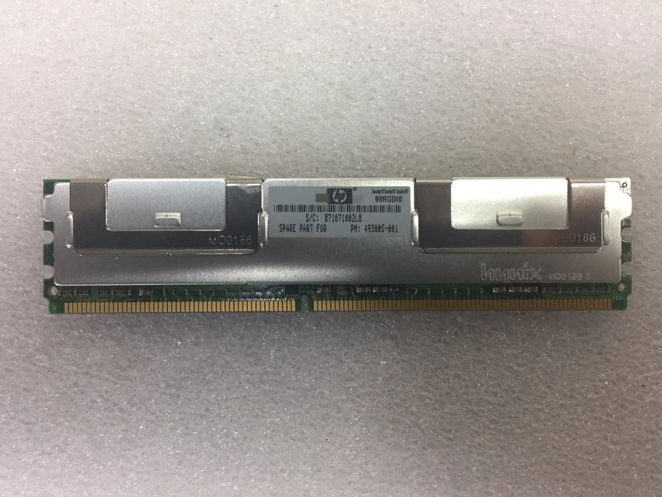2GB 2Rx8 PC2-5300F-555-11 HYMP125F72CP8N3-Y5 AB-C 493005-001 HP - Image 2 of 2