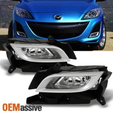 Fit 2010-2011 Mazda 3 Mazda Sedan 4/5dr Fog Lights Lamps w/Switch+Bezel L+R