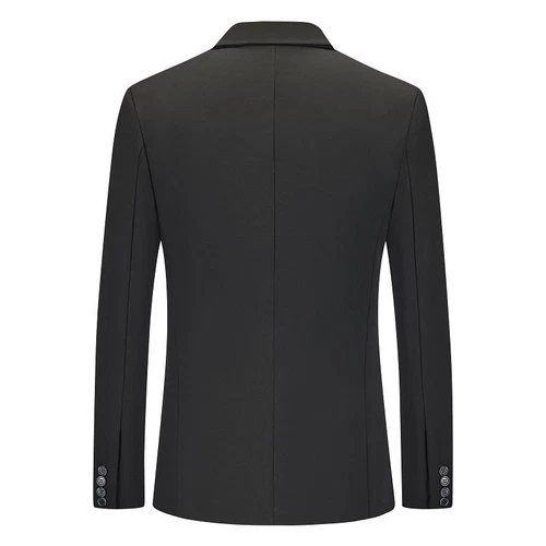 Herren formelle Arbeit Blazer Jacke Business Freizeit ein Knopf schmale Passform Anzug Mantel Tops - Bild 6 von 25