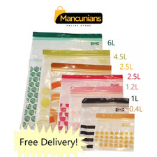 IKEA ISTAD Zip Lock Freezer Bags Resealable Reusable Leakproof Food Storage