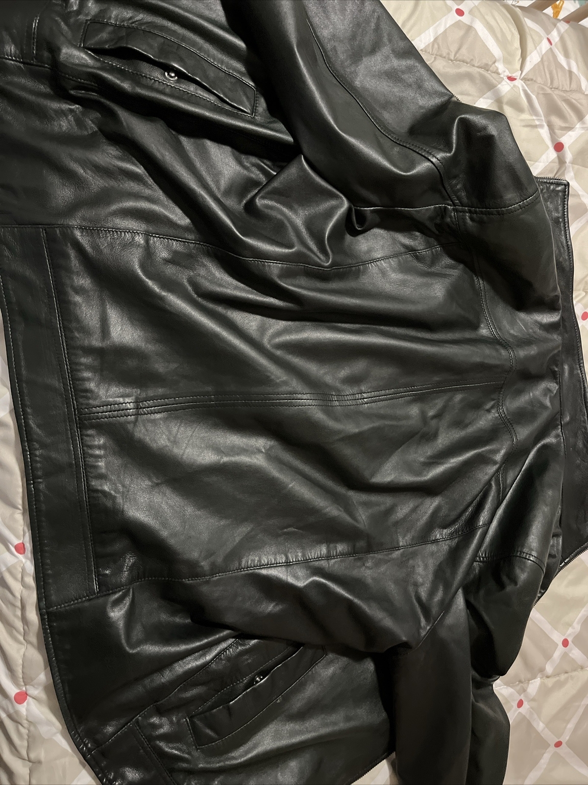 DANIER CANADA MENS LEATHER JACKET 100 PERCENT GENUINE LEATHER LARGE SIZE eBay