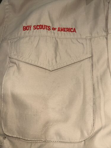 Vented Microfiber Poly Boy Scout UNIFORM SHIRT Youth XL New Style N77 - Picture 2 of 9