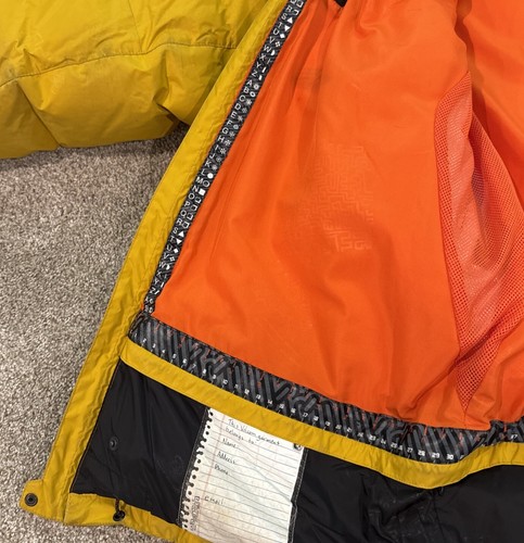 Volcom Thermonite Down Jacket, Yellow/Brown, Mens Large, Snowboard Jacket - Picture 18 of 24