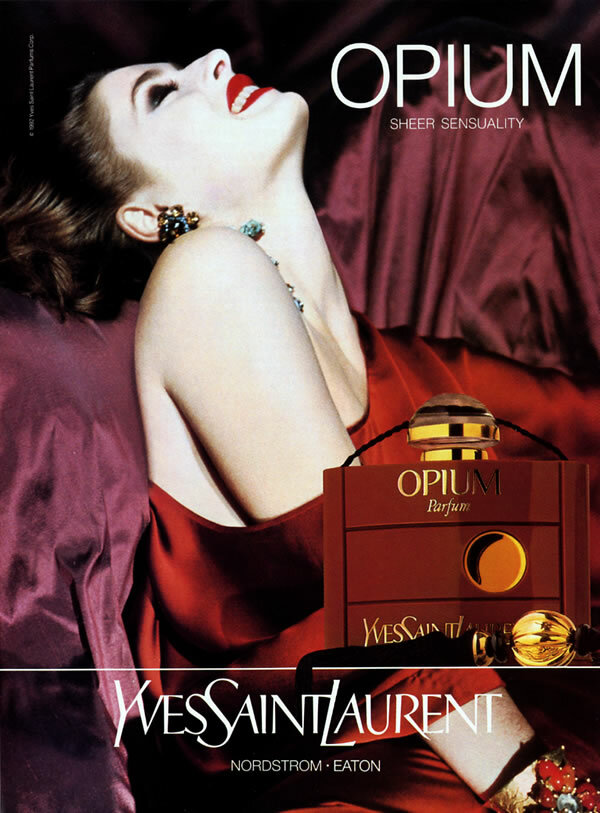 1992 YSL Yves Saint Laurent Opium perfume Nastasia Urbano 1-page