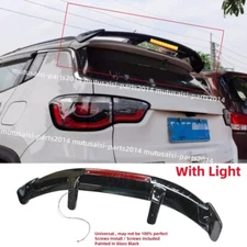 W/LIGHT UNIVERSAL FOR 2016-2024 JEEP COMPASS GLOSS REAR WINDOW ROOF SPOILER WING