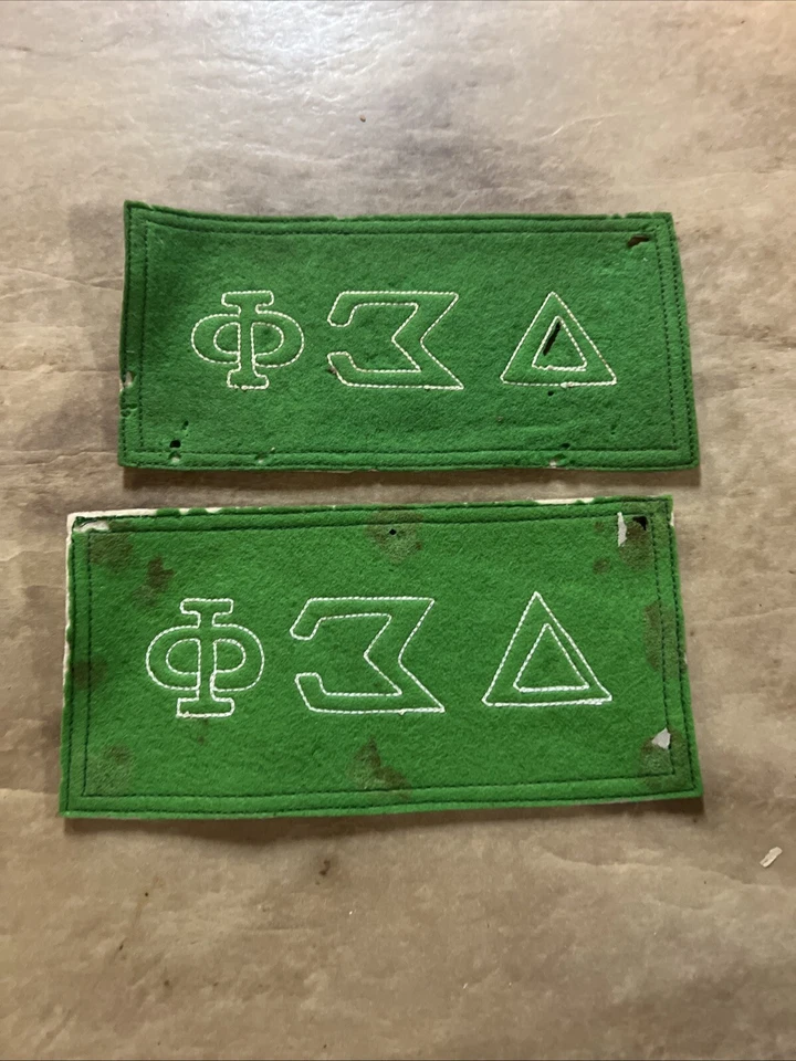 Vintage Anos 70 Delta Sigma Phi Frat Patch Desbotado EUA Esporte Universitário Grunge Anos 80 - Imagem 4 de 4