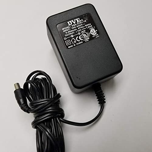 DVE AC-DC Adapter 12VOLTS DC @1,25 amps; 2.1mm DC Plug Positive Center ...