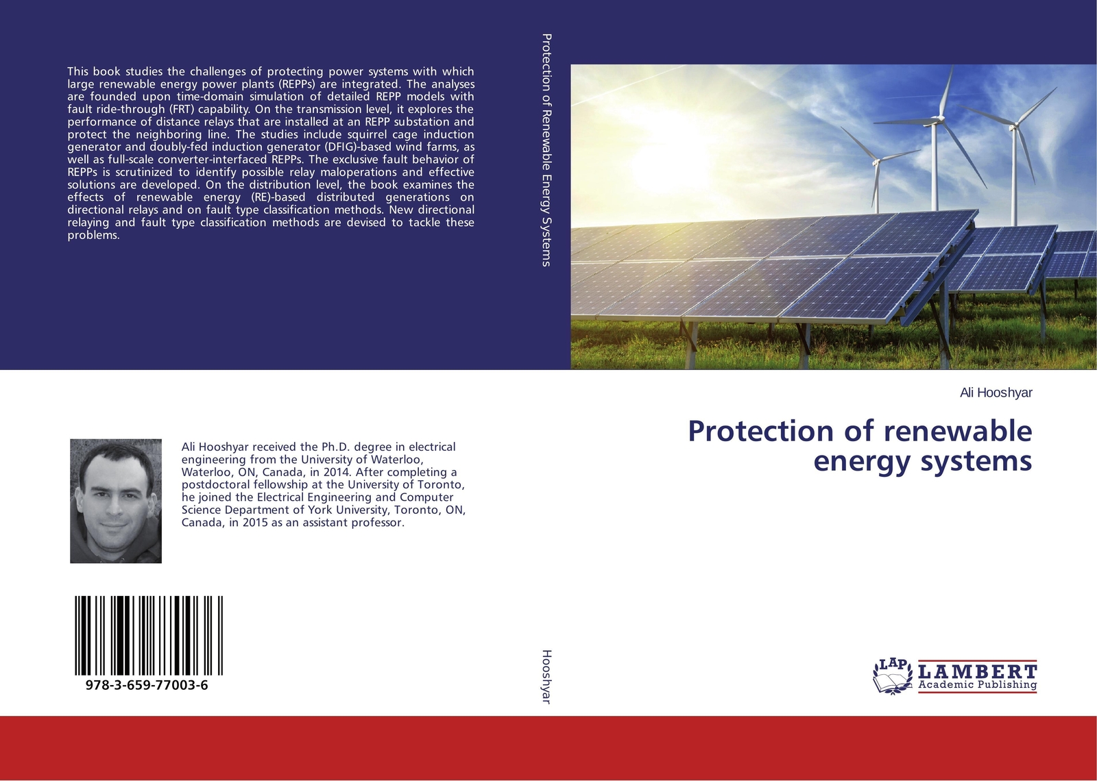 Thumbnail - Ali Hooshyar | Protection Of Renewable Energy Systems | Taschenbuch |