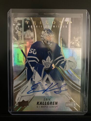 Erik Kallgren 2022-23 Trilogy Rookie Premieres Gold Rookie Auto /449 | #104
