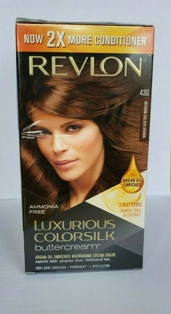 Revlon Colorsilk Buttercream Haarfarbe 126,8 Ml – 63 Light Golden Brown – Pflegende Dauerfarbe