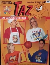 Taz Looney Tunes Sampler Fun Cross Stitch Patterns By Leisure Arts