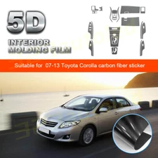 For Toyota Corolla 2007-13 Car Interior Center Console Carbon Fiber Sticker Trim