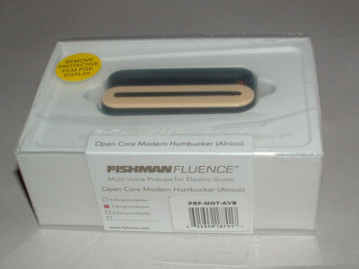 Fishman Fluence PRF-M07-AVB Open Core 7 String Pickup Alnico RevZeb/Black Nickel