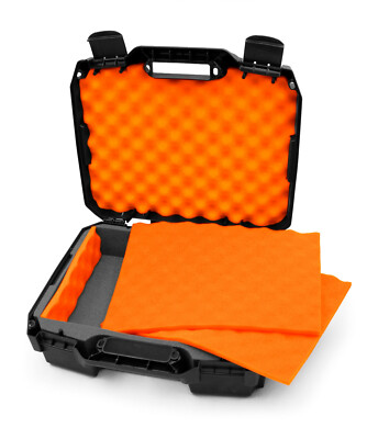 CM Mixer Case for Mackie ProFX10v3 and More in Orange Foam, Hard Case Only