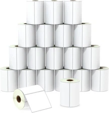1-40 Rolls 4x3 Direct Blank Thermal Shipping Label Barcode Sticker - Zebra Rollo