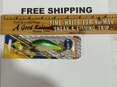 Vintage Bagley Diving Killer B2 Color EF Emerald Firetail COLOR CRANKBAIT NOS