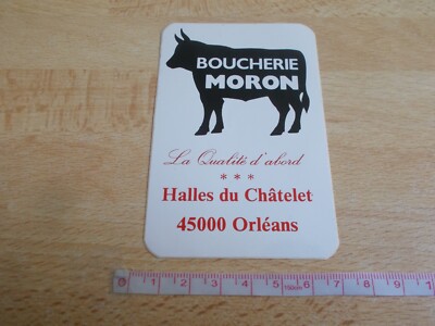 Aufkleber METZGEREI MORON - HALLES DU CHATELET - ORLÉANS
