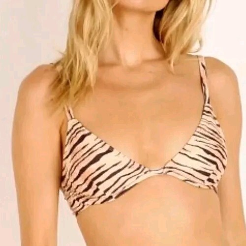 NWT Faithfull The Brand Lavande Bikini Top Wylie Animal Print SizeUS8/AU12/L - Picture 3 of 8