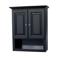 21X26 Black Bathroom Wall Cabinet