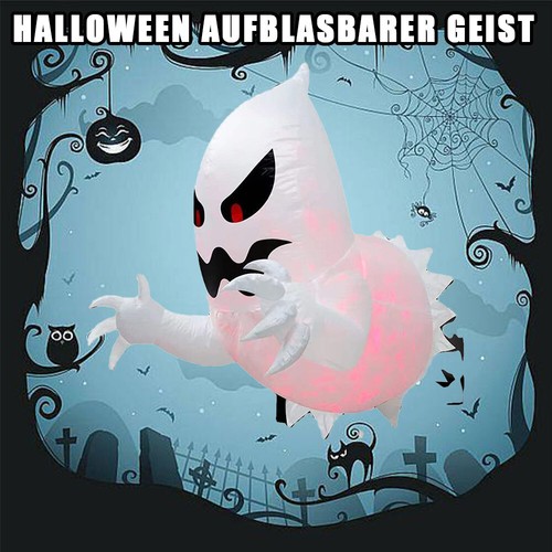 Festliche Atmosphäre Ornament Halloween Aufblasbare Spooky Aufblasbarer Geist DE - Bild 13 von 17