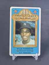 1981 Perma-Graphics Credit Card #30 Willie Randolph