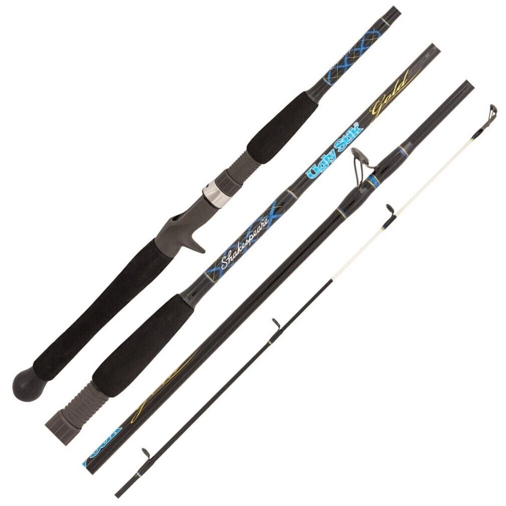 Shakespeare Ugly Stik Gold Travel CASTING Rod 5'10" 3 Piece 6-10 kg 1493695